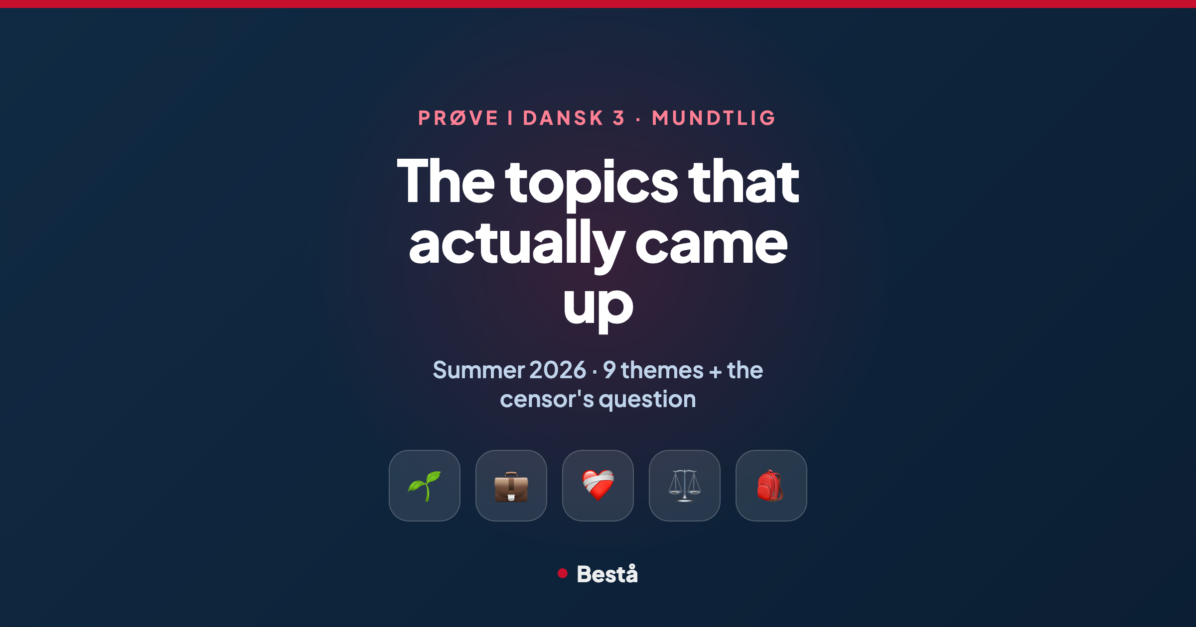 PD3 Oral Exam Topics — Summer 2026 (What Actually Came Up)
